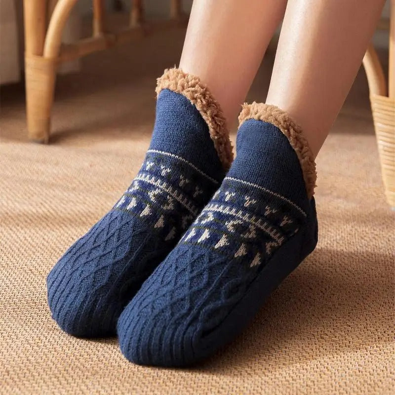 Chaussettes d'intérieur chaudes et antidérapantes pour l'hiver 6