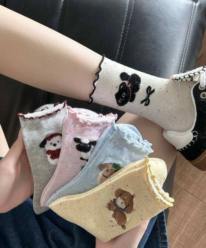 Chaussettes mi-mollet pour femmes motif champignon amusant 0