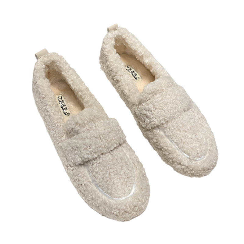 Chaussons Femme Antidérapants en Peluche Douce pour Intérieur 0