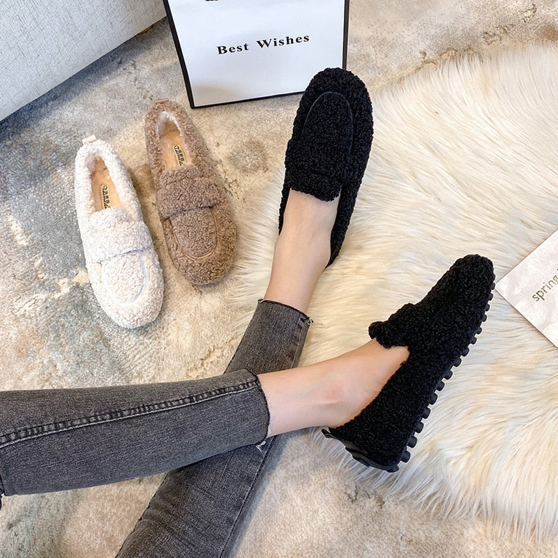 Chaussons Femme Antidérapants en Peluche Douce pour Intérieur 5