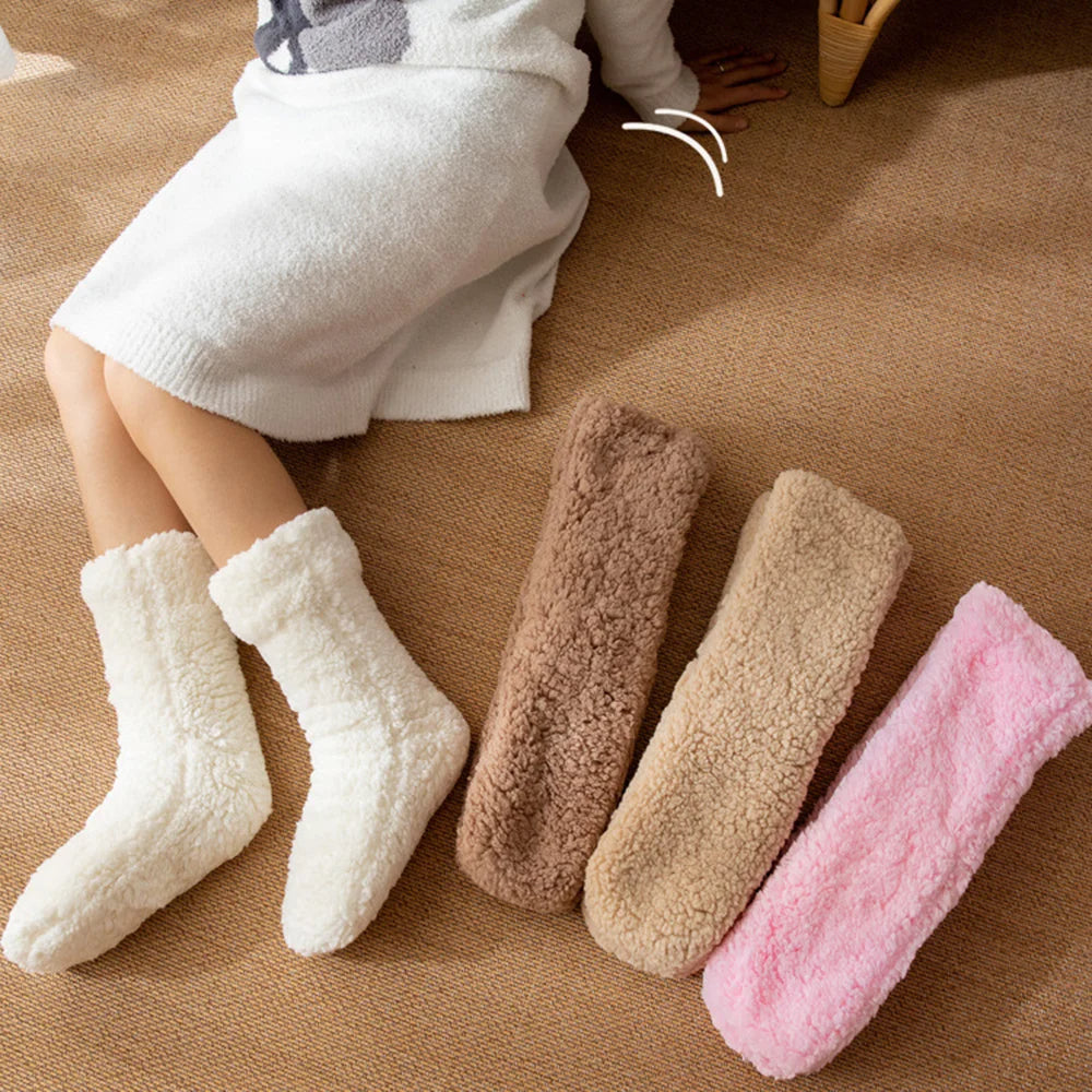 Chaussons Femme Mi-Mollet Confortables 7