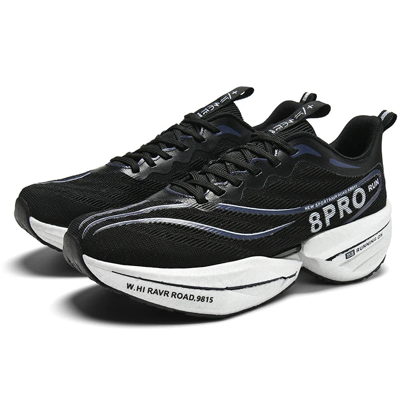 Chaussure Running Homme Mesh Aéré avec Plaque en Carbone pour Marathon 0
