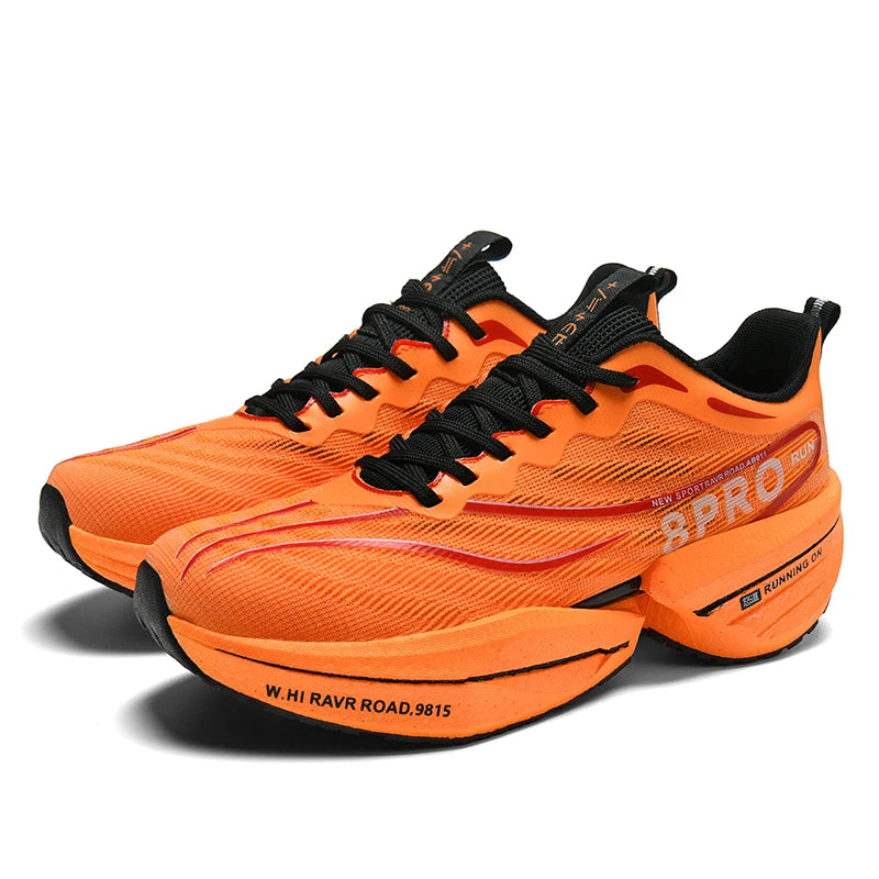 Chaussure Running Homme Mesh Aéré avec Plaque en Carbone pour Marathon 1