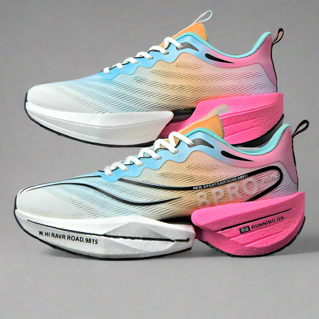 Chaussure Running Homme Mesh Aéré avec Plaque en Carbone pour Marathon 3