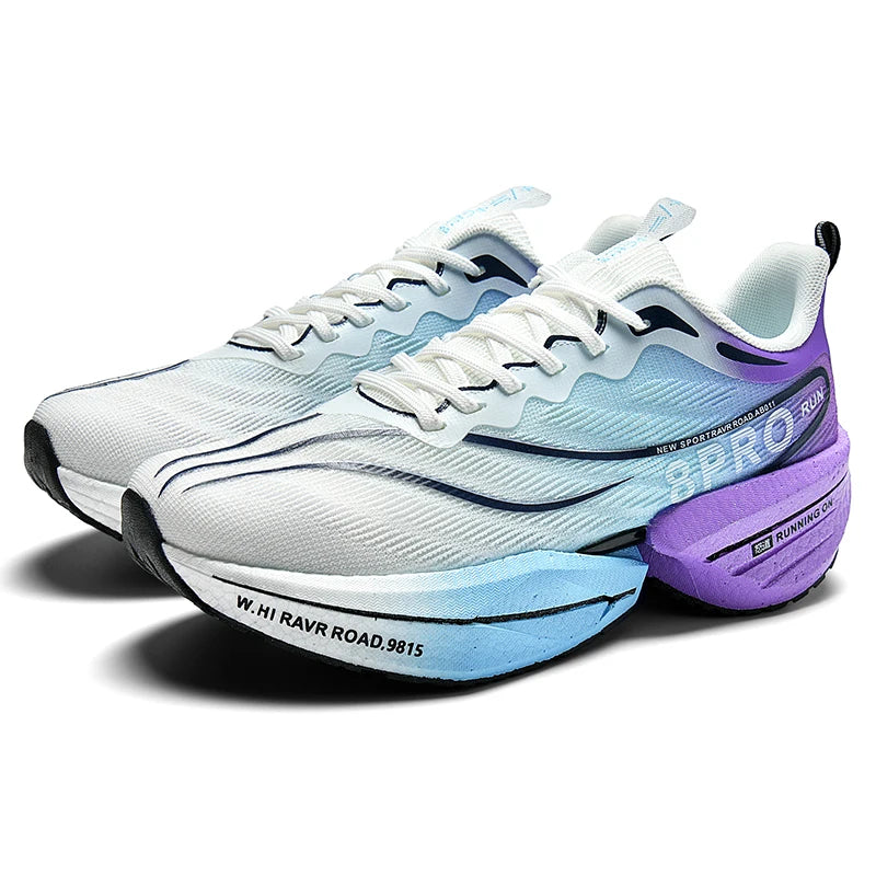 Chaussure Running Homme Mesh Aéré avec Plaque en Carbone pour Marathon 4