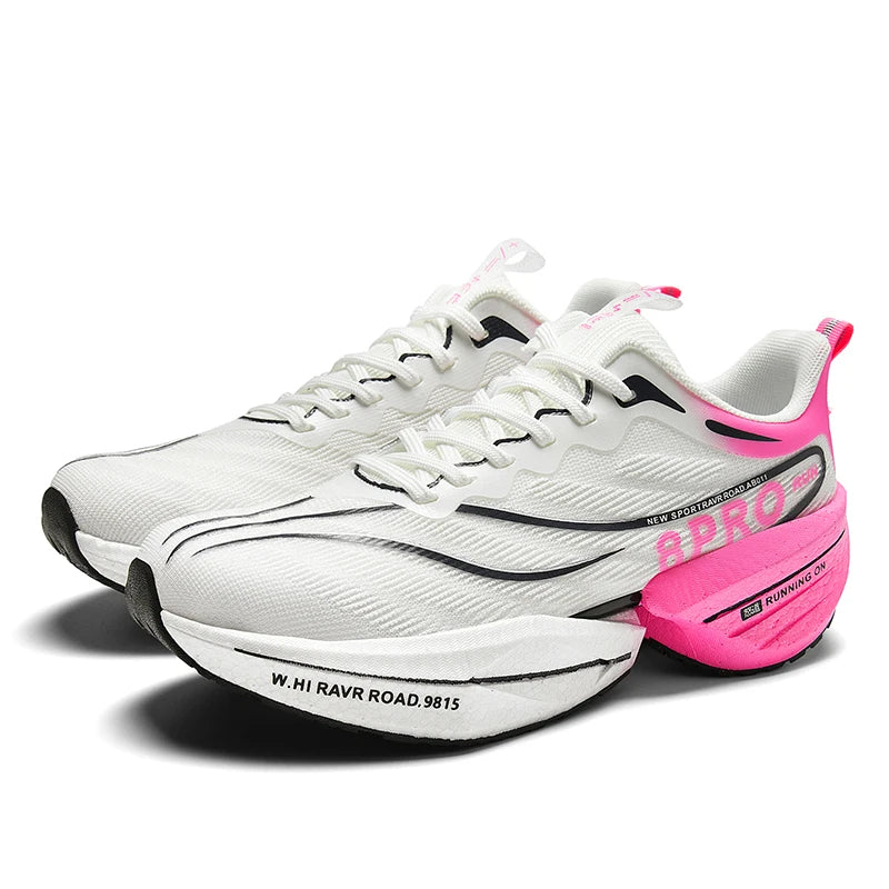 Chaussure Running Homme Mesh Aéré avec Plaque en Carbone pour Marathon 6