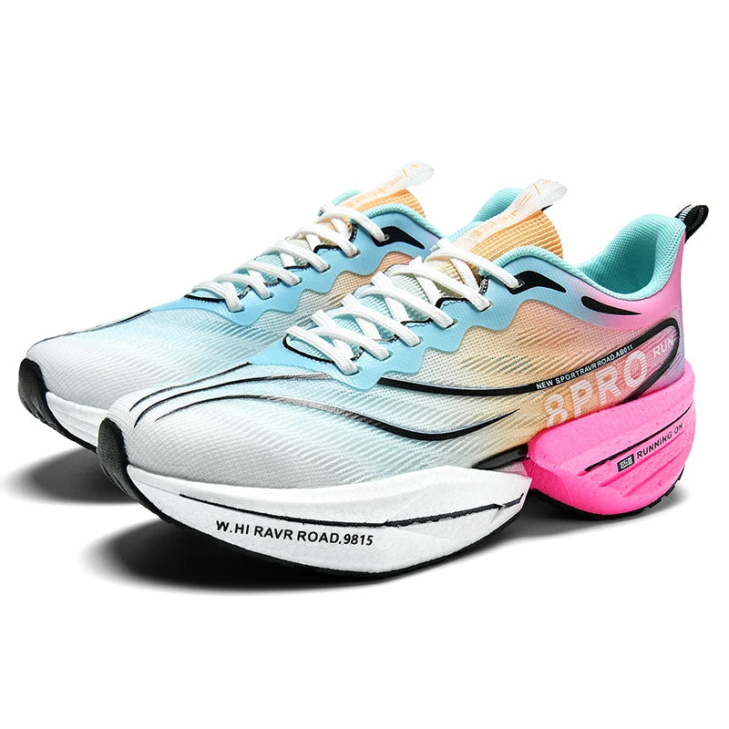 Chaussure Running Homme Mesh Aéré avec Plaque en Carbone pour Marathon 7