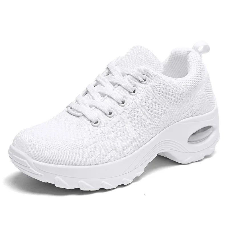 Chaussures Casual Femme à Semelle Épaisse en Tricot avec Coussin d'Air 7