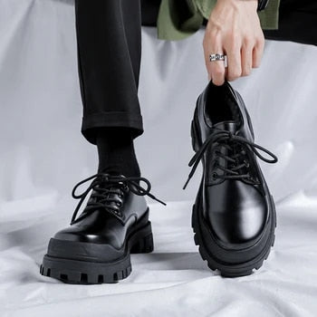 Chaussures Derby Modernes en Cuir pour Homme