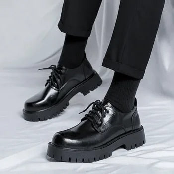 Chaussures Derby Modernes en Cuir pour Homme