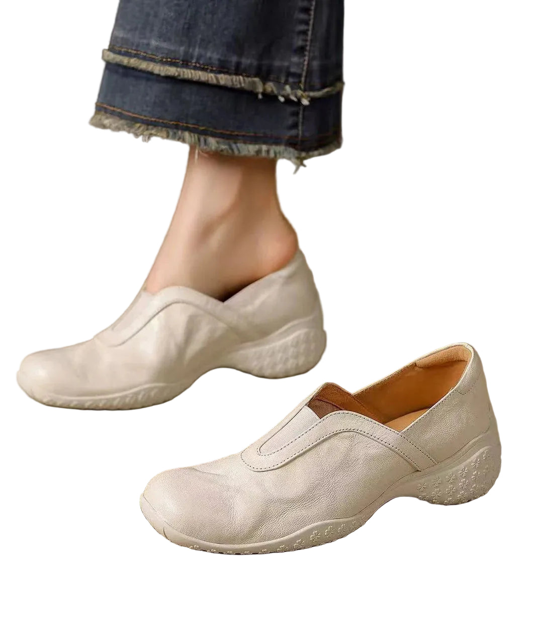 Chaussures Plates Femme À Plateforme Style DIY 0