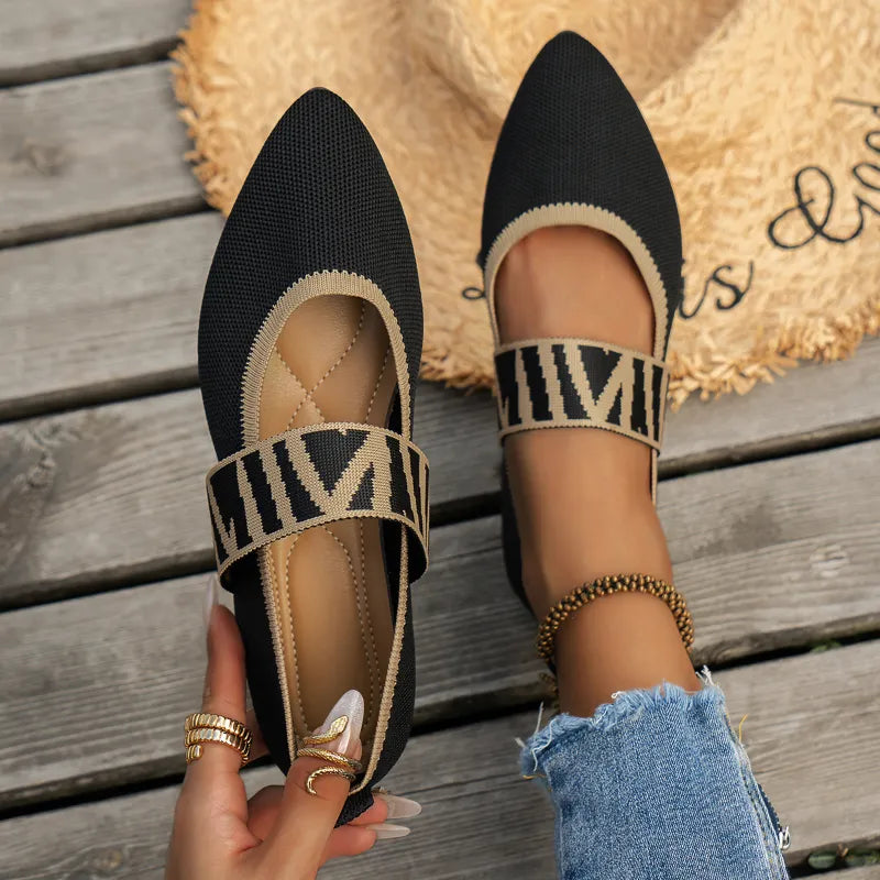 Chaussures Plates Femme Confortables en Cuir 5