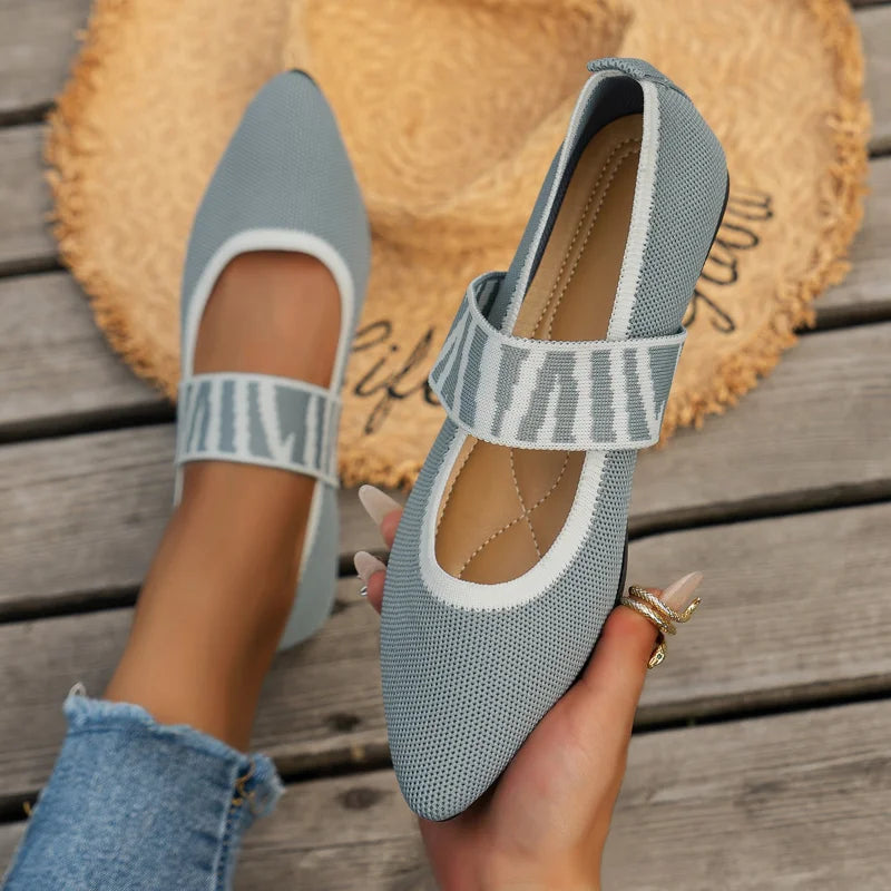 Chaussures Plates Femme Confortables en Cuir 7