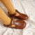 Chaussures Plates Filles Vintage Cuir Souple 2