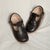 Chaussures Plates Filles Vintage Cuir Souple 7