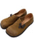 Chaussures Plates pour Femmes en Similicuir Marron 4