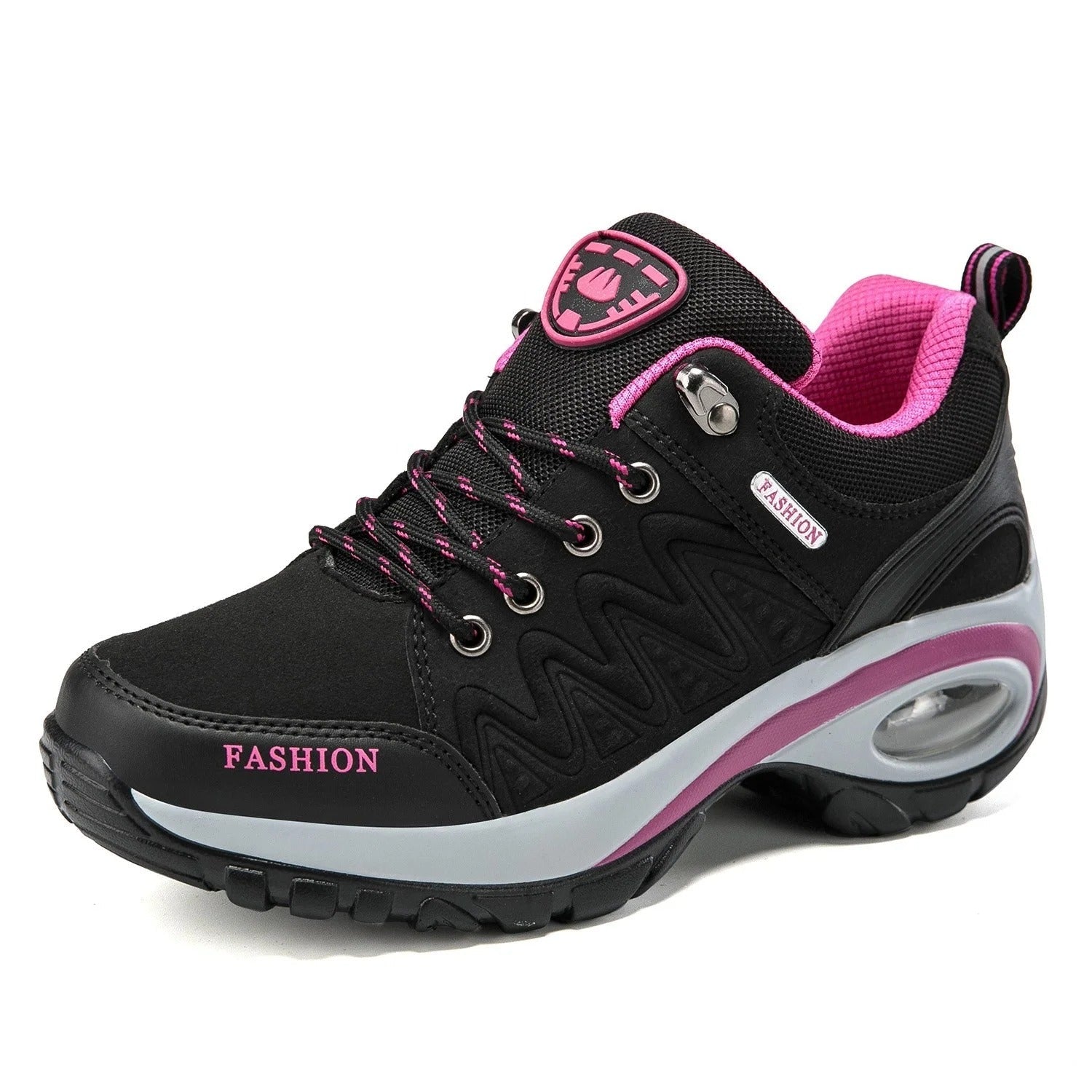 Chaussures Randonnée Femme Cuir Déperlant Semelle Caoutchouc 0