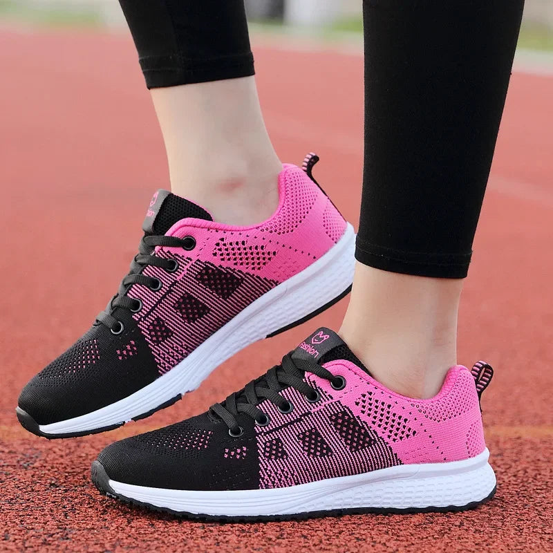 Chaussures de Marche Femme Confortables Textile Respirant 4