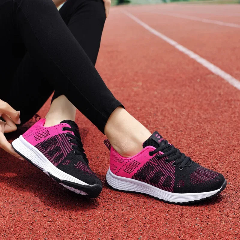 Chaussures de Marche Femme Confortables Textile Respirant 6