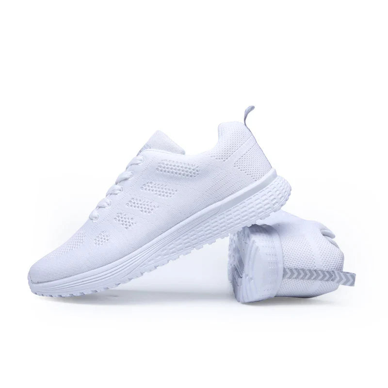 Chaussures de Marche Femme Confortables Tissu Respirant Semelle Caoutchouc 2