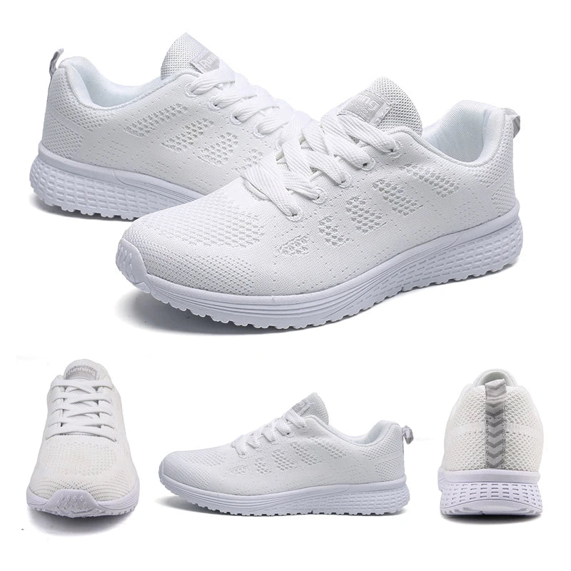 Chaussures de Marche Femme Confortables Tissu Respirant Semelle Caoutchouc 6