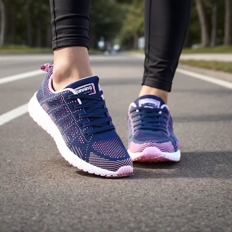 Chaussures de Marche Femme Confortables Tissu Respirant Semelle Caoutchouc 7