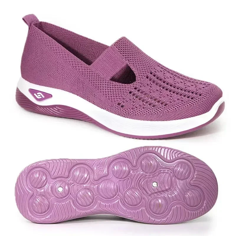 Chaussures de Marche Femme Confortables en Tissu Respirant et Semelle en Mousse à Mémoire 16