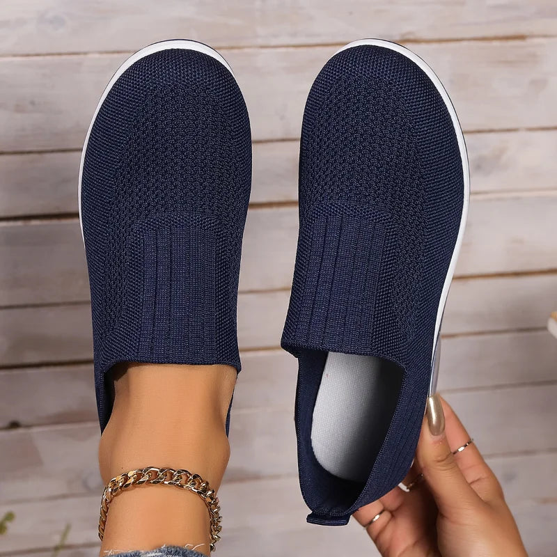 Chaussures de Marche Femme Semelle Air Non Glissante Tissu Respirant 9