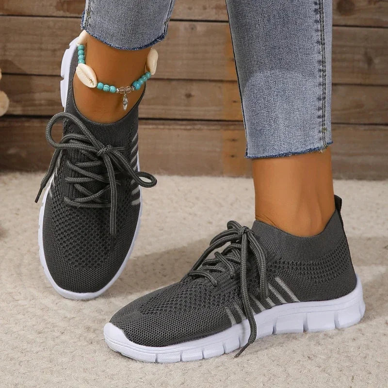Chaussures de Sport Femme Respirantes en Maille Décontractées 10