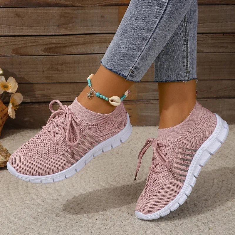 Chaussures de Sport Femme Respirantes en Maille Décontractées 11