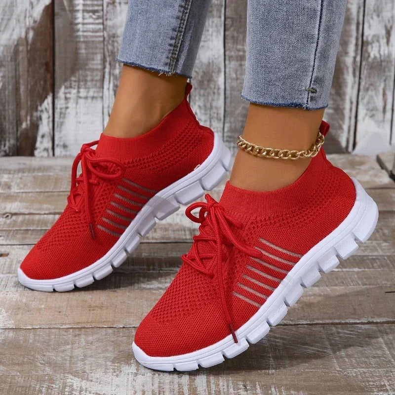 Chaussures de Sport Femme Respirantes en Maille Décontractées 13