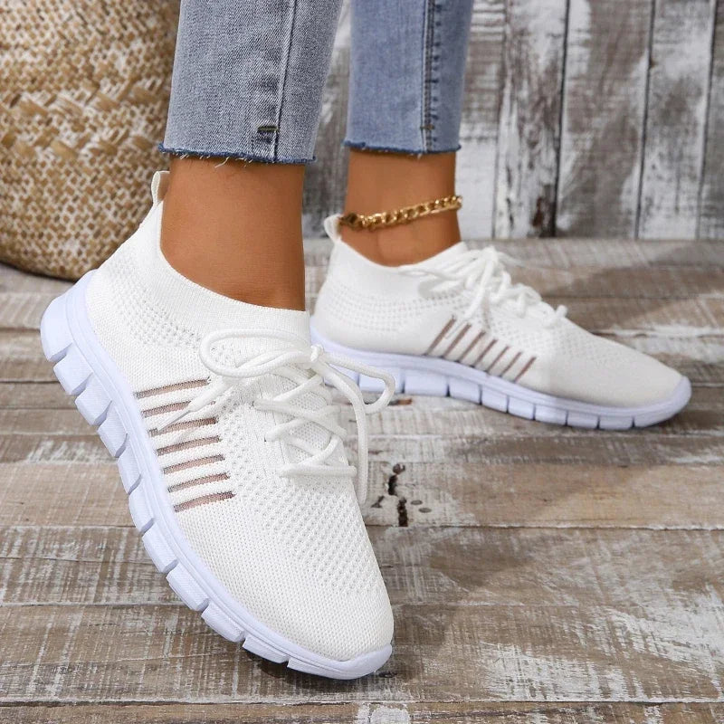 Chaussures de Sport Femme Respirantes en Maille Décontractées 15