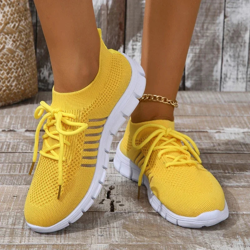 Chaussures de Sport Femme Respirantes en Maille Décontractées 9
