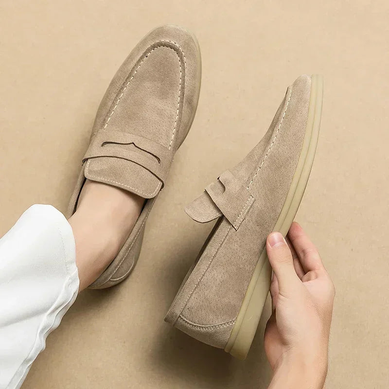 Chaussures de conduite pour hommes en daim décontractées 0