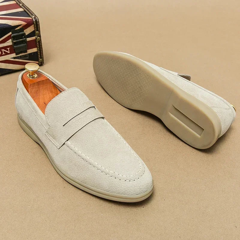 Chaussures de conduite pour hommes en daim décontractées 3