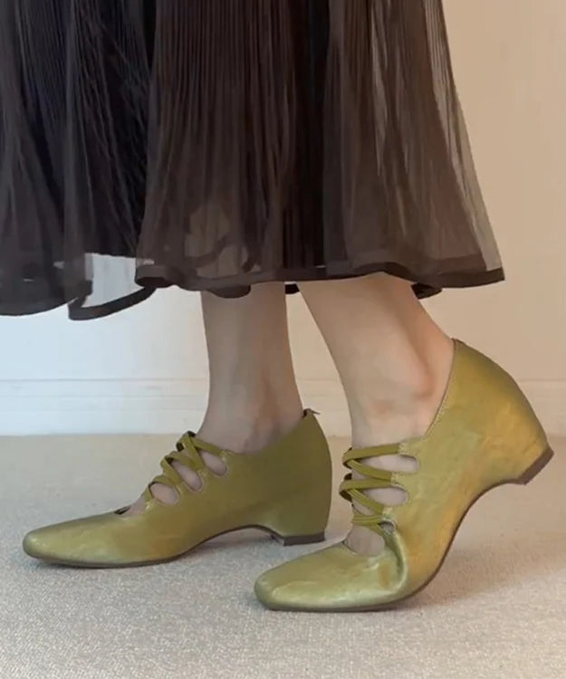 Chaussures de danse femme à bout carré et bride croisée avec talon compensé 1