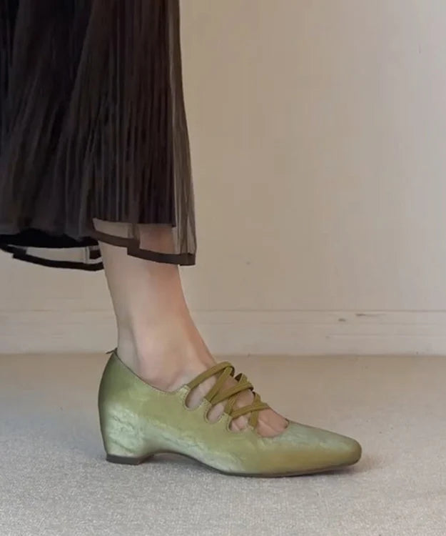 Chaussures de danse femme à bout carré et bride croisée avec talon compensé 2