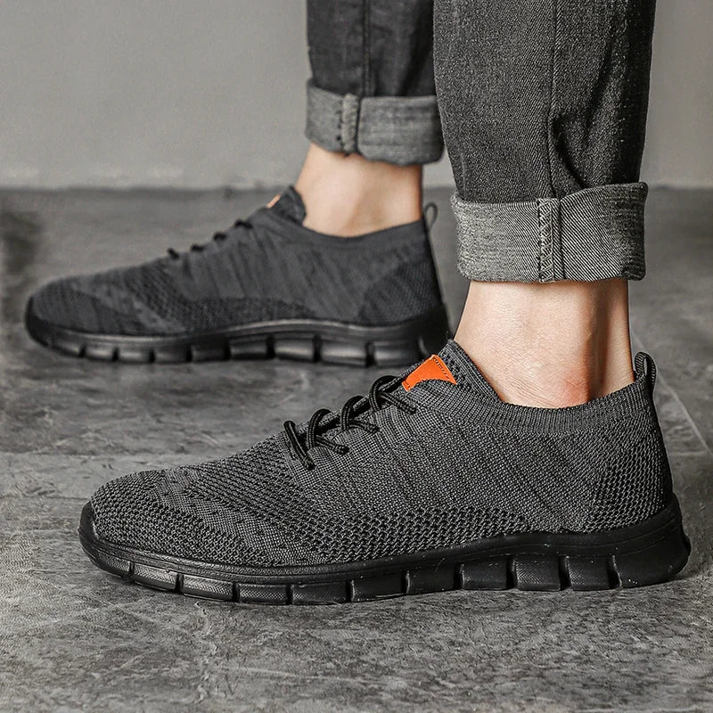 Chaussures de marche légères pour hommes en toile 4