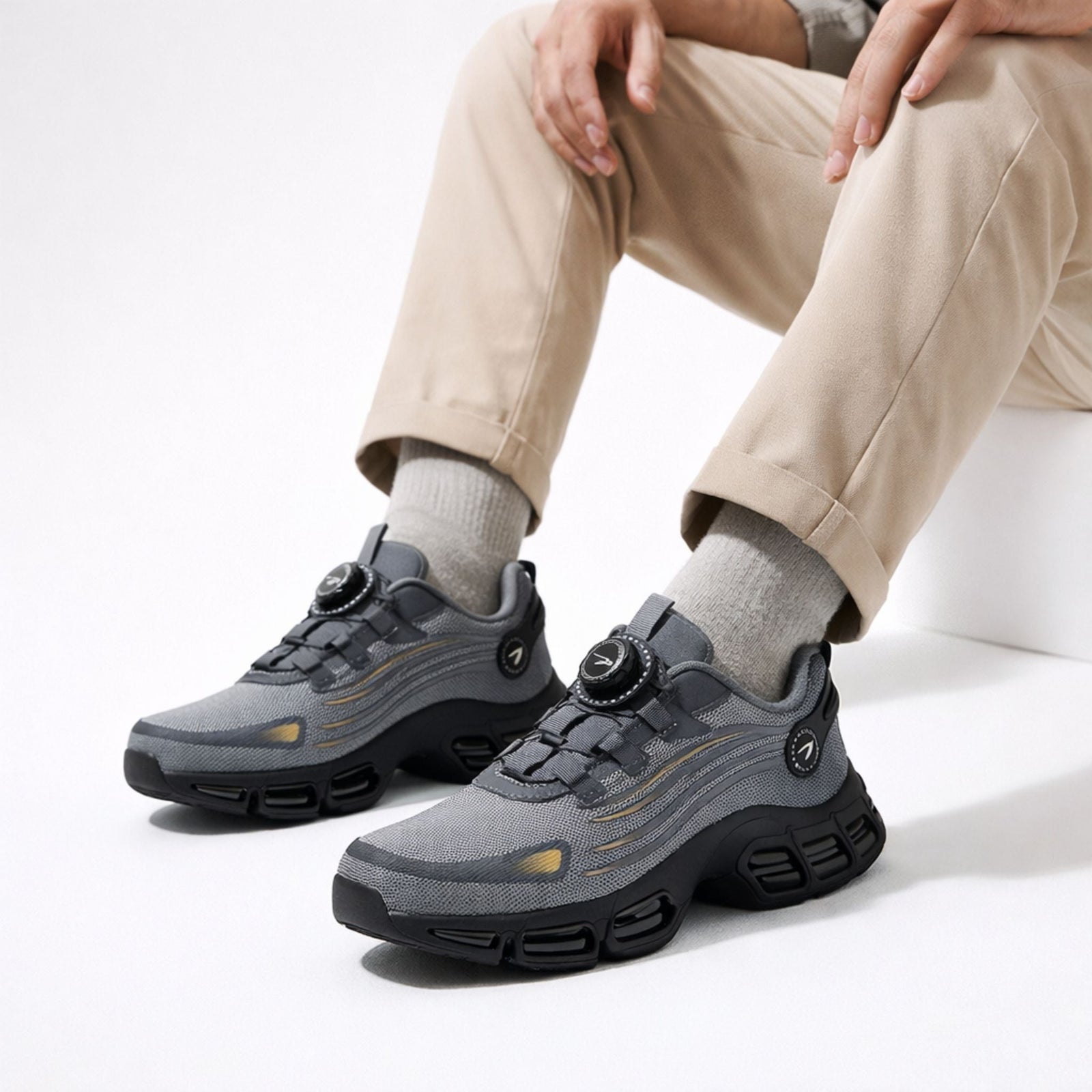 Chaussures de sécurité pour hommes avec embout en acier et semelles antidérapantes 3