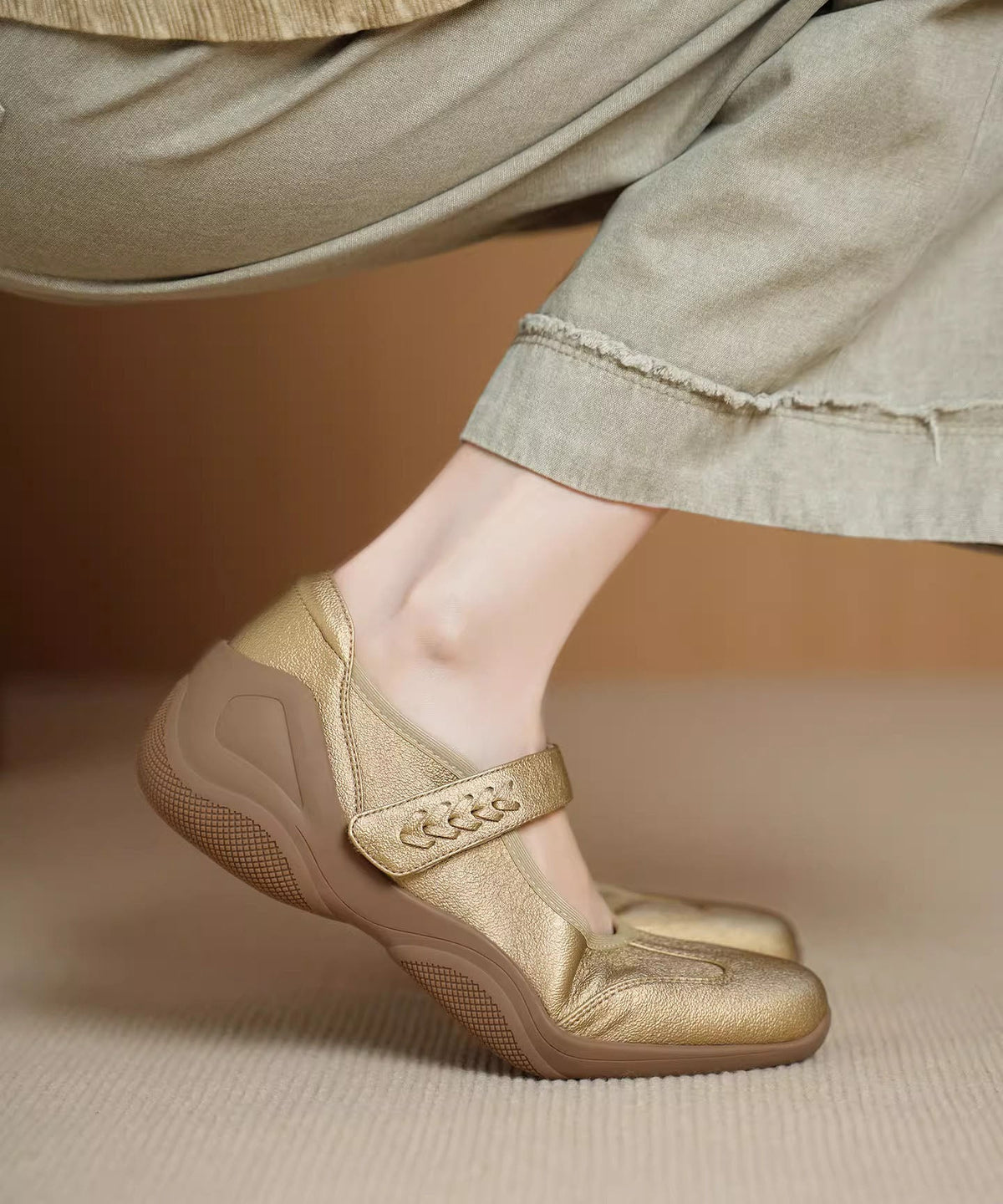 Chaussures plates à boucle pour femmes 4