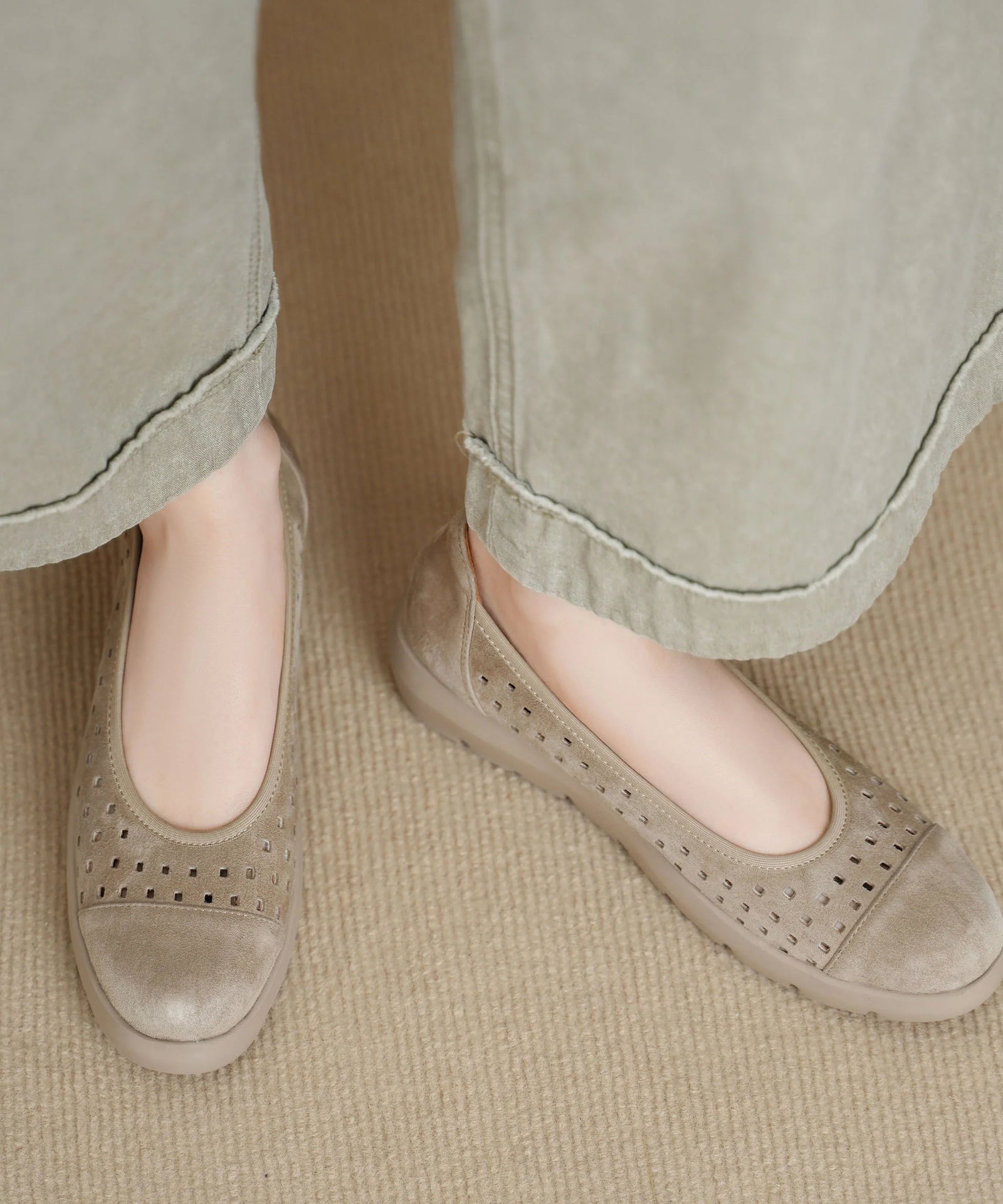 Chaussures plates pour femmes style rétro ajouré 3
