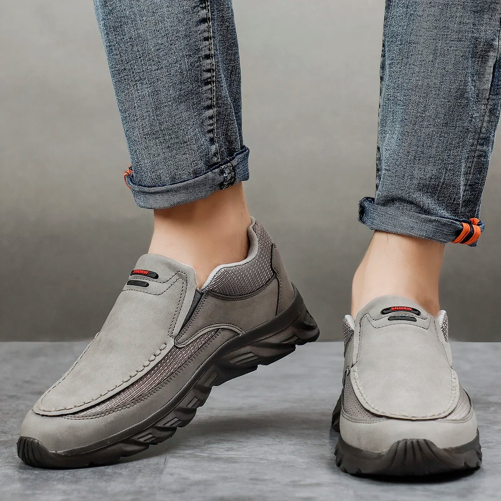 Chaussures pour Hommes Mocassins Décontractés en Cuir 1