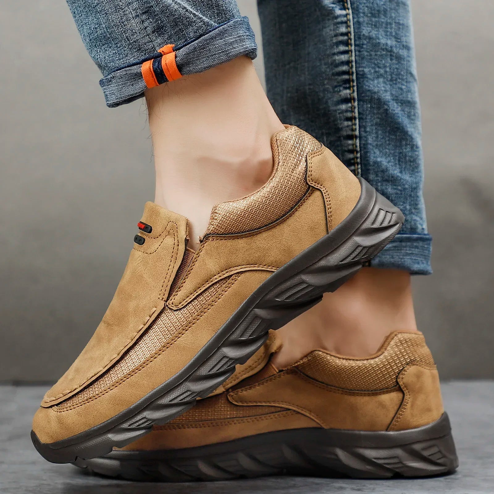 Chaussures pour Hommes Mocassins Décontractés en Cuir 4