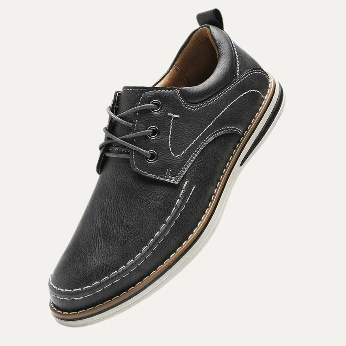 Chaussures pour hommes en cuir avec soutien 0