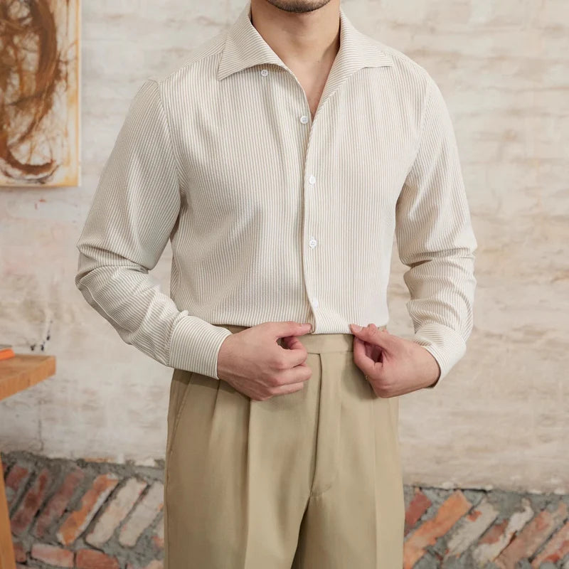 Chemise Ajustée à Micro-Carreaux pour Homme 0