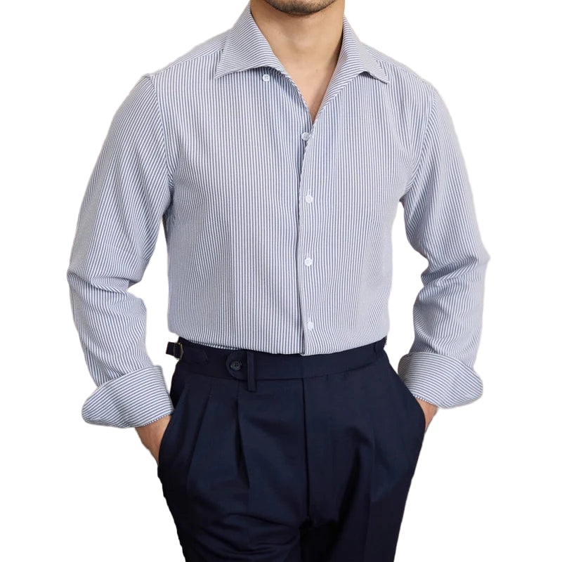 Chemise Ajustée à Micro-Carreaux pour Homme 1