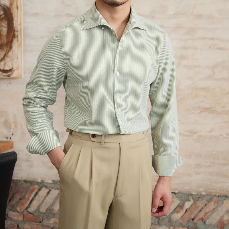 Chemise Ajustée à Micro-Carreaux pour Homme 2