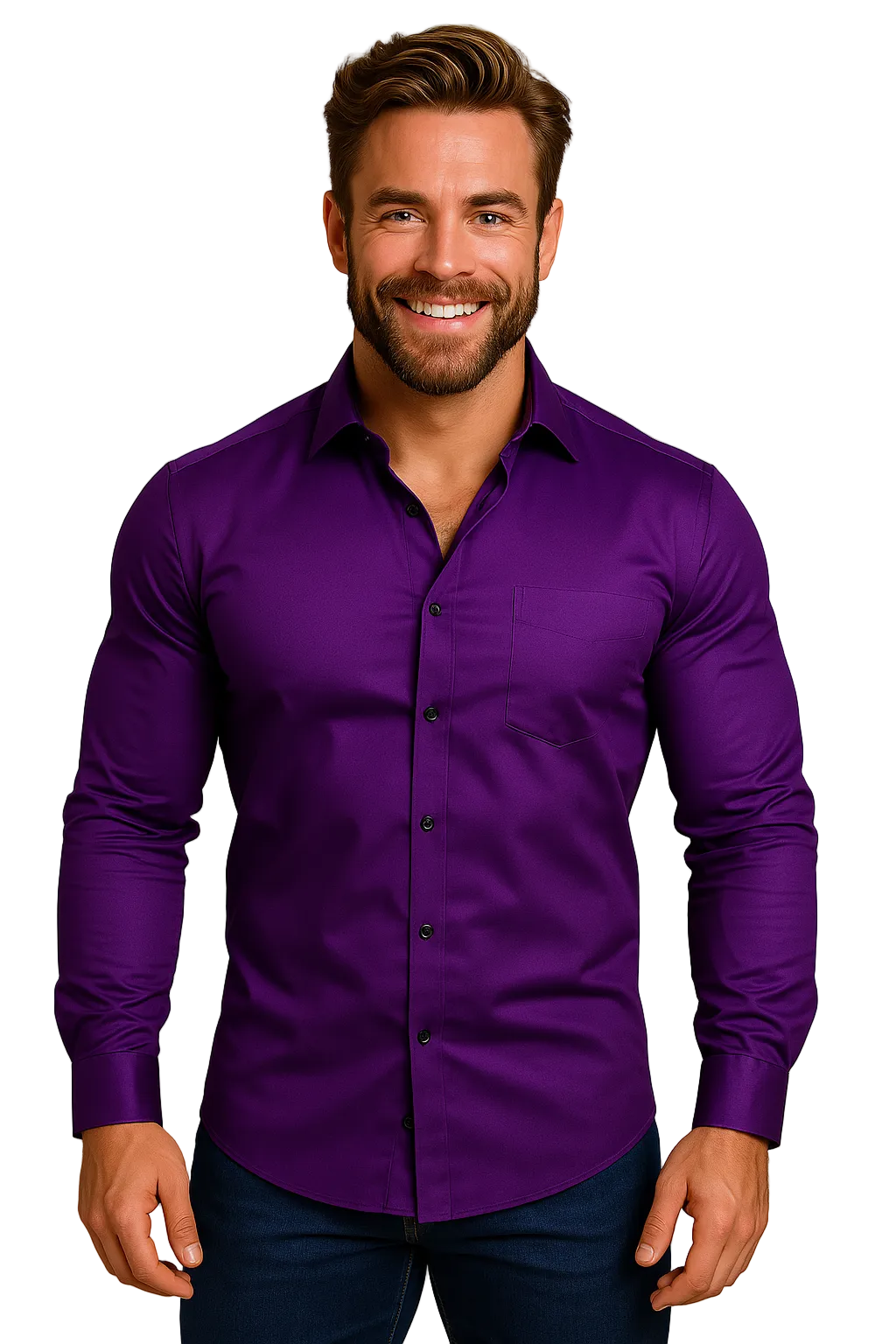 Chemise Ajustée pour Hommes Printemps 10