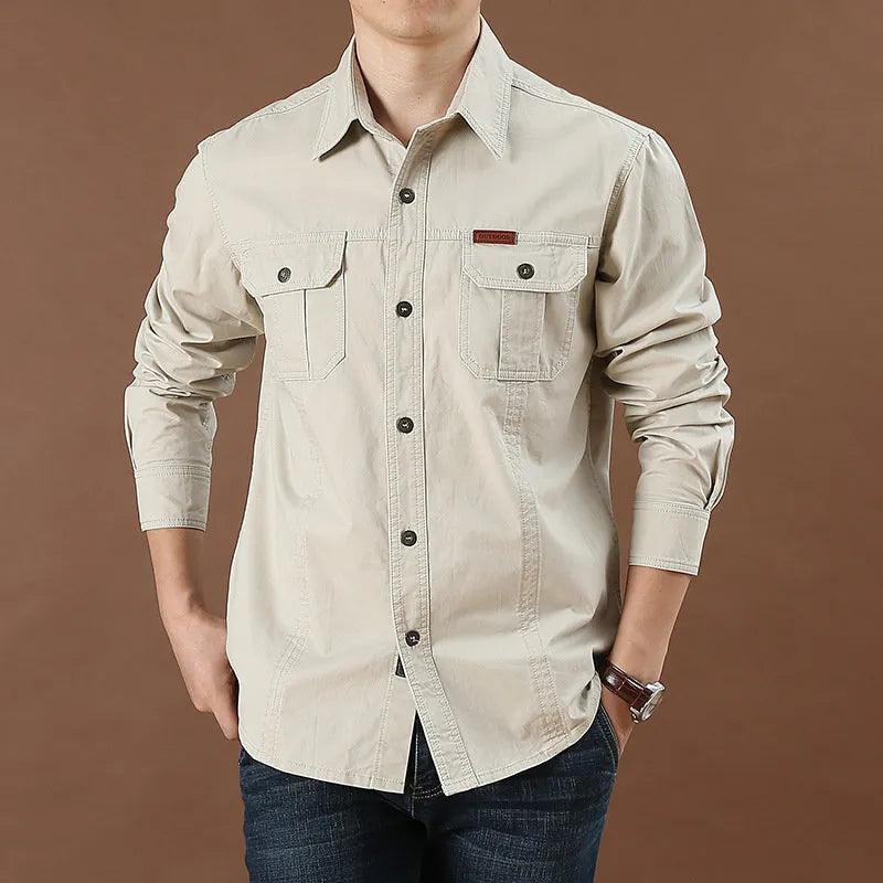 Chemise Cargo Homme en Coton Léger 2