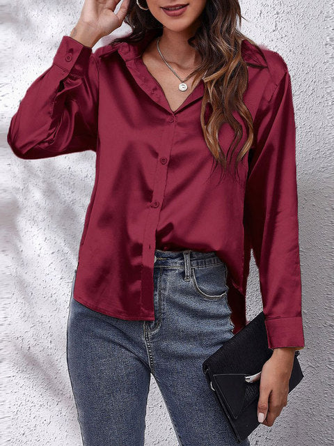 Chemise Classique pour Femmes Manches Longues 11